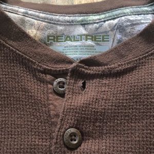 RealTree Mens Thermal Henley